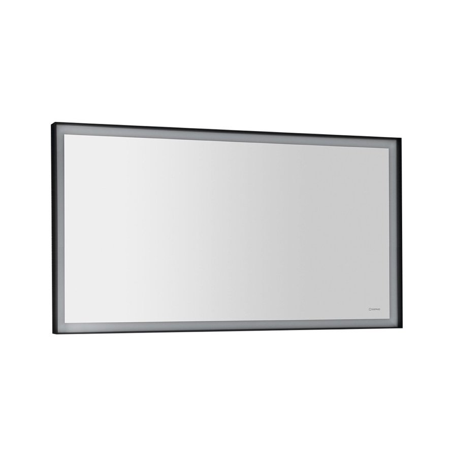 Badkamerspiegel Sapho Sort Led 120x70 cm LED-Verlichting Frame Mat Zwart