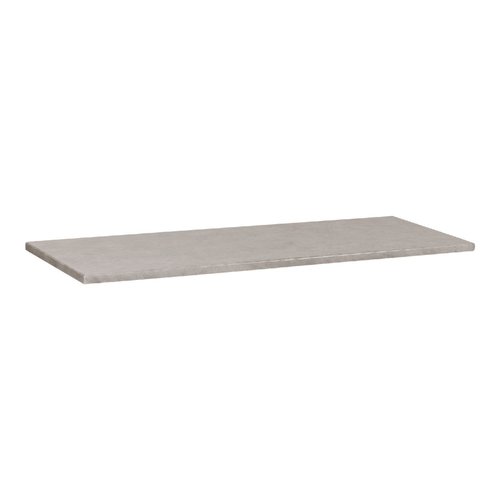 Wastafelblad Beton 119.5x45.7x2.5 cm Beton Grijs 