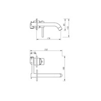 Wastafelmengkraan Sanilux Inbouw Rond Goud Geborsteld Messing
