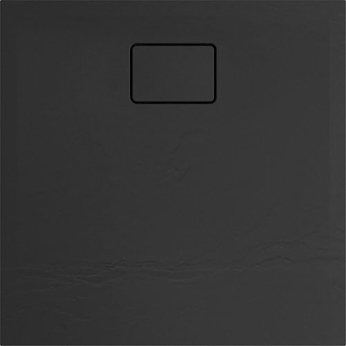 Douchebak Allibert Terreno Vierkant Inbouw Polybeton 90x90 cm Bazalt Zwart 