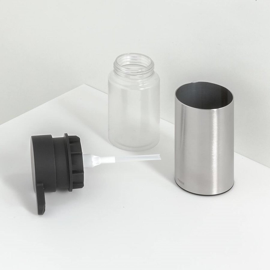 Tiger Noon Zeepdispenser Vrijstaand RVS Geborsteld 13x8x5.5 cm