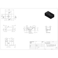 Fontein Forzalaqua Venetia XS Graniet Gezoet Zonder Kraangat Links 29x16x10 cm