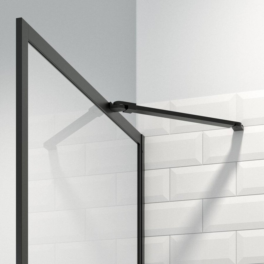 Sealskin Get Wet Contour Inloopdouche A3 100x200 cm 6mm Helderglas Mat Zwart