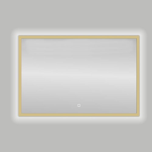 Badkamerspiegel Best Design Nancy Isola LED Verlichting 80x60 cm Mat Goud 