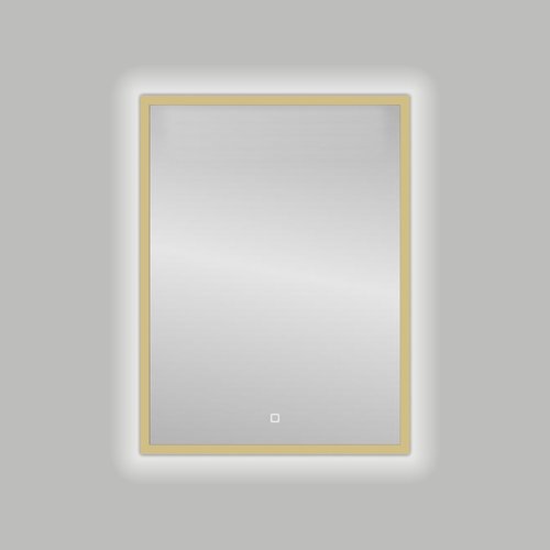 Badkamerspiegel Best Design Nancy Isola LED Verlichting 60x80 cm Mat Goud 