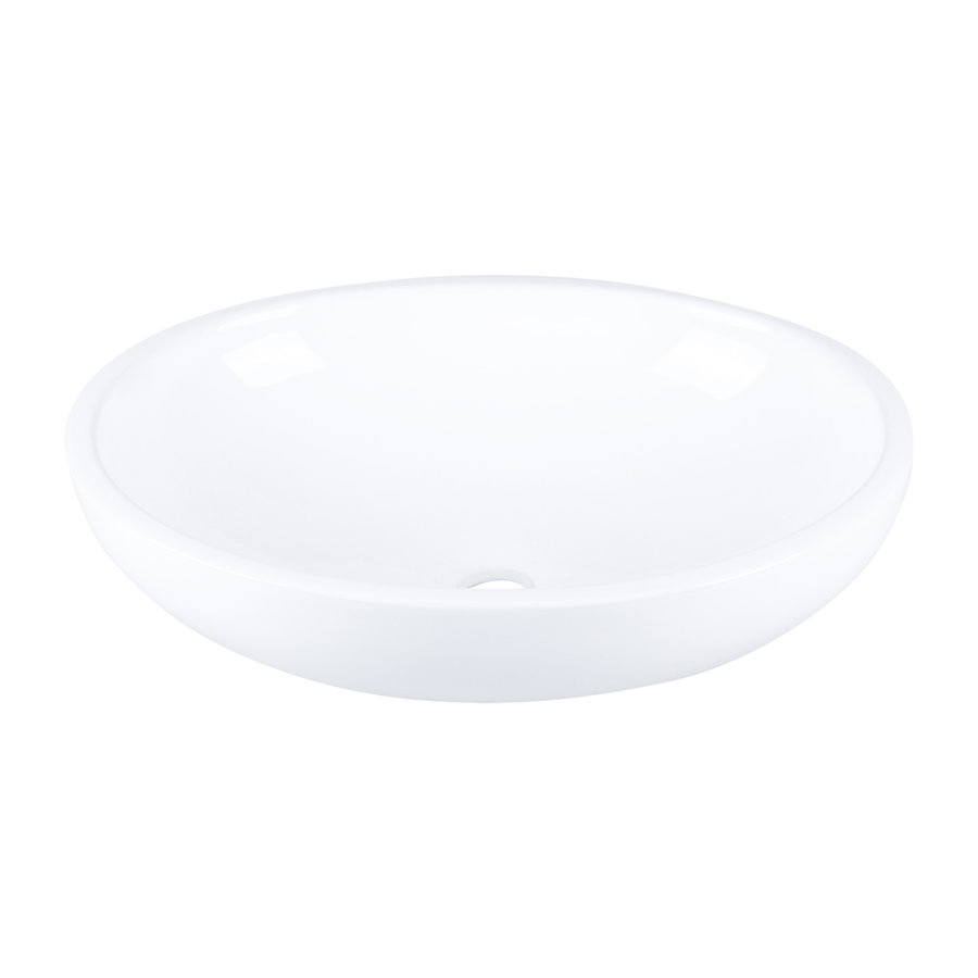 Waskom Differnz Dias Ovaal 50x38x14 cm Keramiek Wit