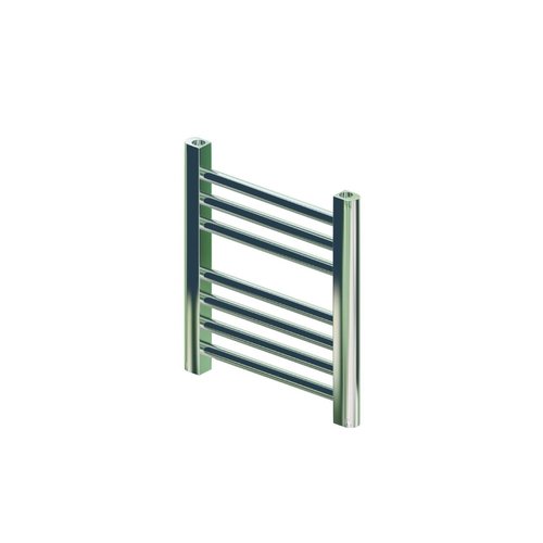 Designradiator Boss & Wessing Vertico Multirail 36x40 cm Chroom Zij-Onderaansluiting 