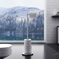 Reserverolhouder  / Toiletrolhouder Smedbo Outline Lite Rond 14,5x17x61,5 cm RVS Gepolijst