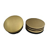 Badafvoerplug Set Boss & Wessing tbv Badoverloopcombinatie Met Vulfunctie Rond Geborsteld Messing Goud
