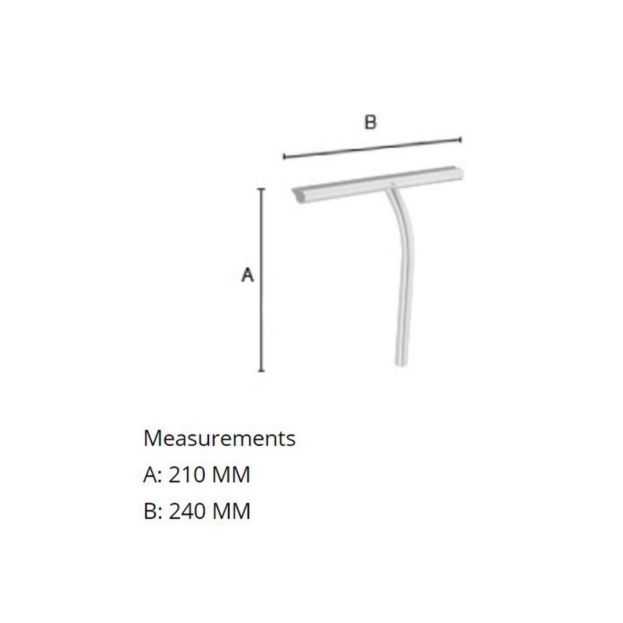 Douchewisser Smedbo Sideline 24 x 21 cm Chroom