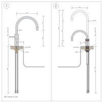 Quooker Nordic Round Twintaps met PRO3 VAQ-E Boiler Chroom