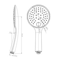 Handdouche Boss & Wessing Los Verstelbaar Mat Zwart