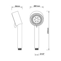 Handdouche Verstelbaar Wiesbaden Cadans Geborsteld Gunmetal