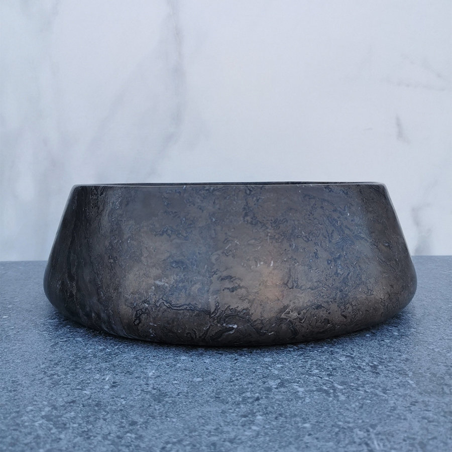 Waskom Sanilux Opzetkom 41x13 cm Bruin