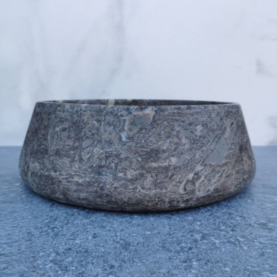 Waskom Sanilux Opzetkom 41x13 cm Zilver