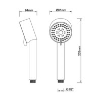 BWS Handdouche Codos Verstelbaar Gunmetal