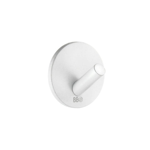 Haak Smedbo Xtra Design Mini 30 mm Rond Zelfklevend Wit 