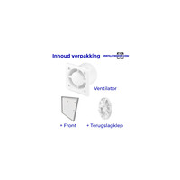 Badkamer Ventilator Pro Design Nalooptimer Vochtsensor 125mm 170m3 Tegelfront