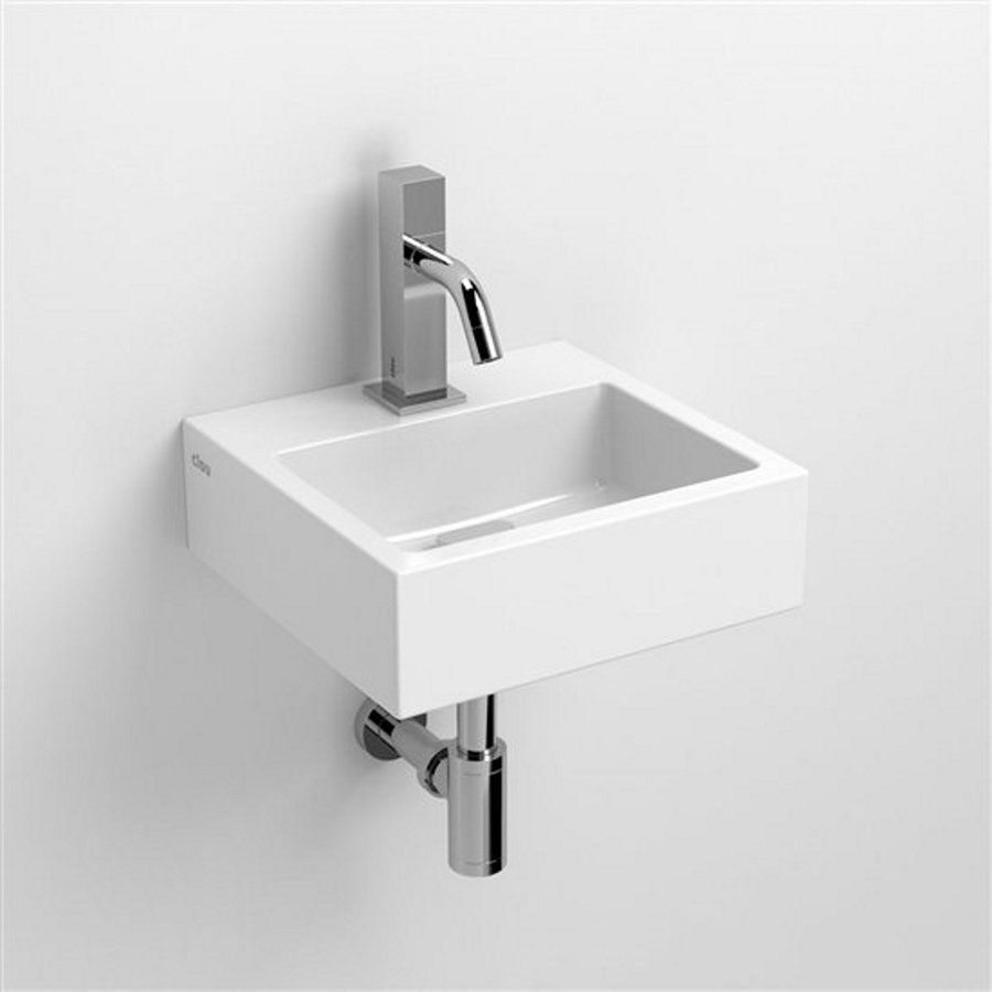 Clou Flush 1 Toiletfontein Met Kraangat En Plug Wit Keramiek 28x27x9cm