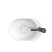 Waskom Riho Essence Ovaal Met Kraangat 48x32 cm Mat Wit