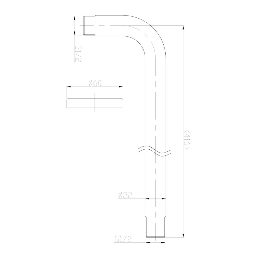 Thermostatisch Inbouwdoucheset Aqua Splash Muuruitloop Rond 30 cm Geborsteld RVS