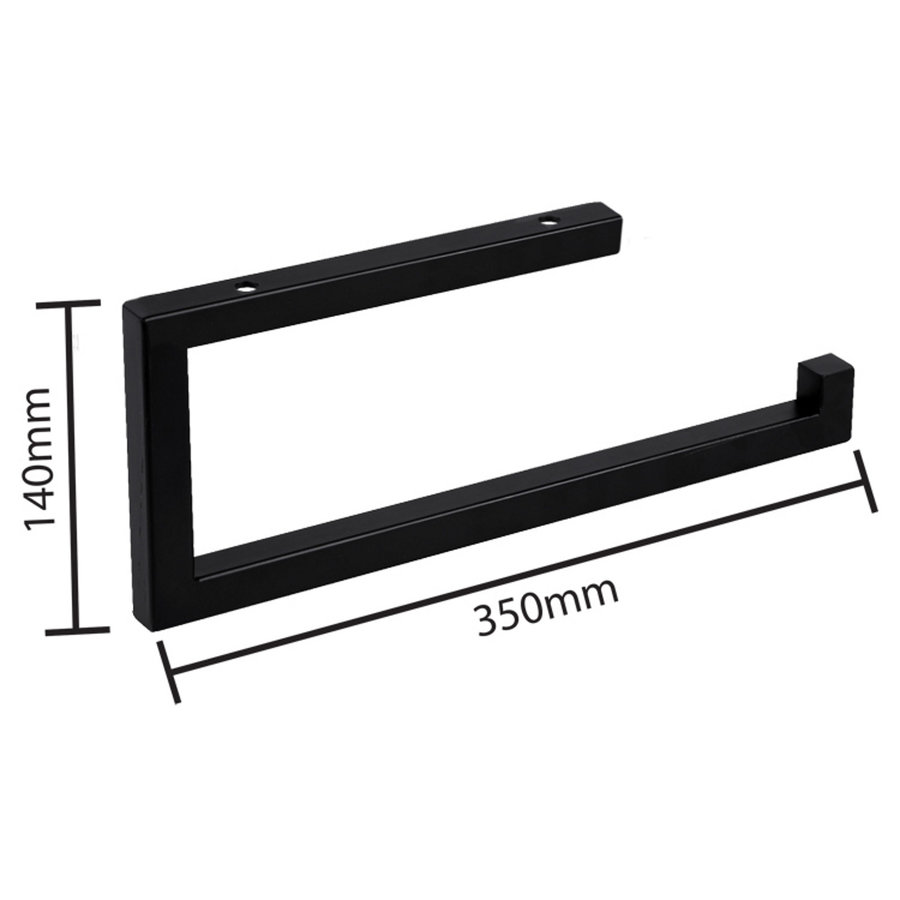 Handdoekhouder Differnz 35x14 cm Mat Zwart