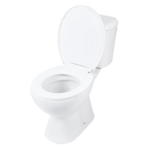 Toiletpot Differnz Staand Met PK Uitgang Inclusief Toiletbril Wit 