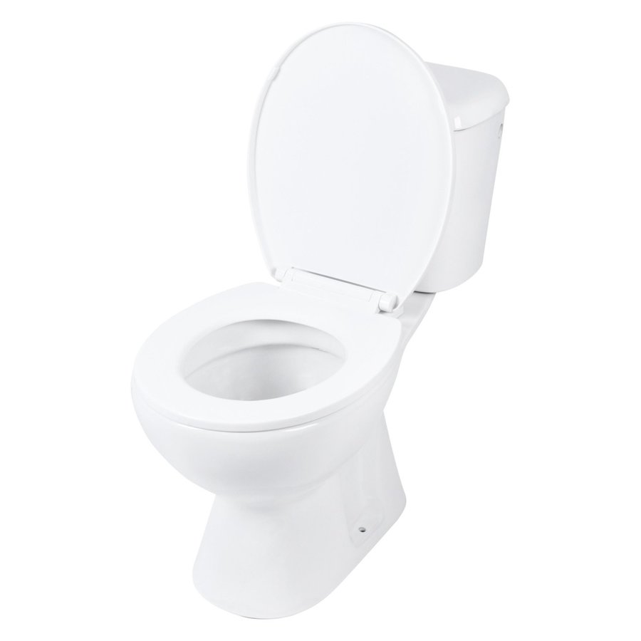 Toiletpot Differnz Staand Met PK Uitgang Inclusief Toiletbril Wit