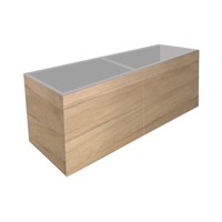 Onderkast Best Design Beauty Greeploos 140 cm Eiken