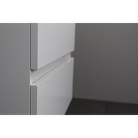 Badkamermeubel Boss & Wessing Pepper Wastafel Porselein Incl Spiegel En Kraangat 80x55x46 cm Wit