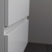 Badkamermeubel BWS Pepper Wastafel Acryl Incl Spiegelkast Zonder Kraangat 60x55x46 cm Wit