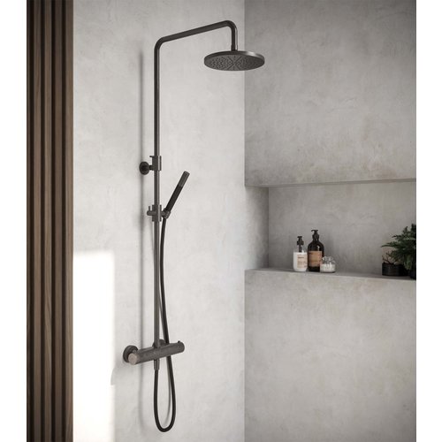 Complete Regendoucheset Hotbath Cobber Thermostatisch Opbouwset Met Thermostaat Chroom 