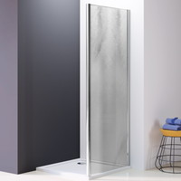 Inloopdouche Lacus Vulcano Evo Chinchilla Glas 6mm Anti-Kalk Aluminium Chroom Profiel (alle maten)