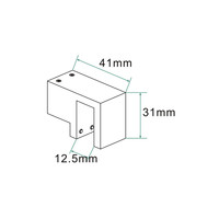 Glaskoppeling Wiesbaden Slim Voor Stabilisatiestang Mat Wit