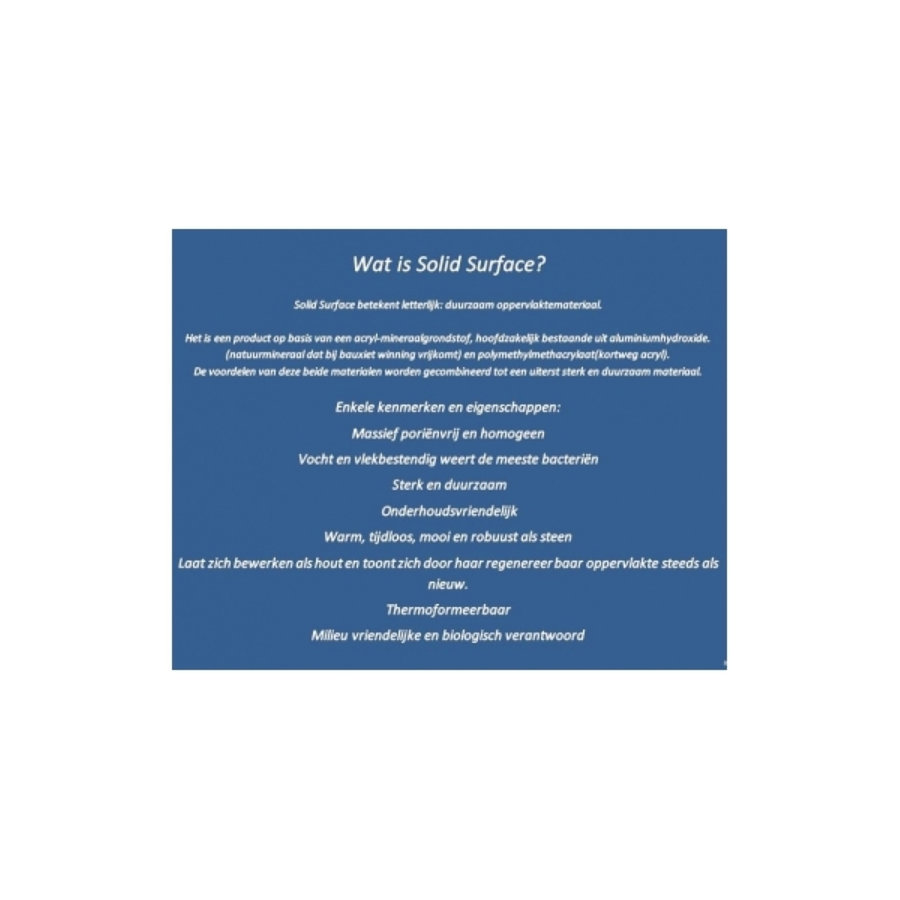 Wastafel Best Design Opera-80 Just-Solid 80x42x10 cm Mat Zwart