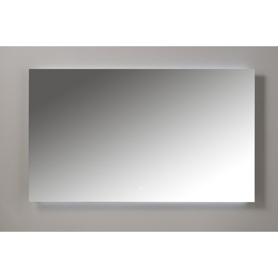 Badkamerspiegel Xenz Garda 90x70cm met Ledverlichting Boven- en Onderzijde en Spiegelverwarming