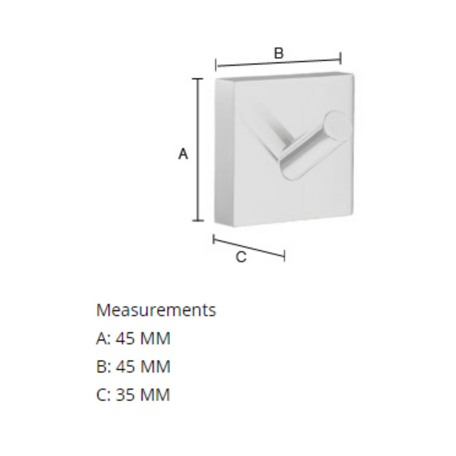 Handdoekhaak Smedbo House Mat Wit