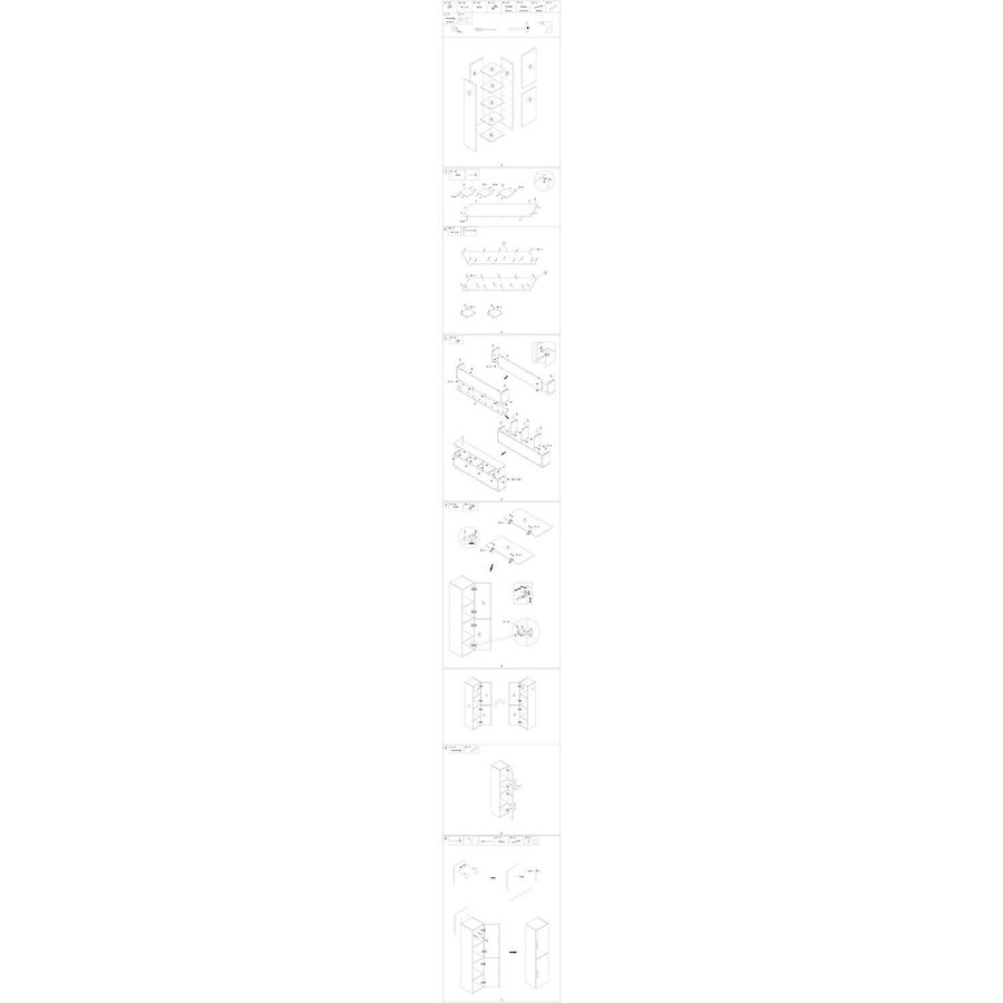 Hoge Kast Differnz Shout 140cm Wit