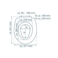 Toiletzitting Schutte Family White Duroplast Soft Close Met Geïntegreerde Kinderzitting Wit