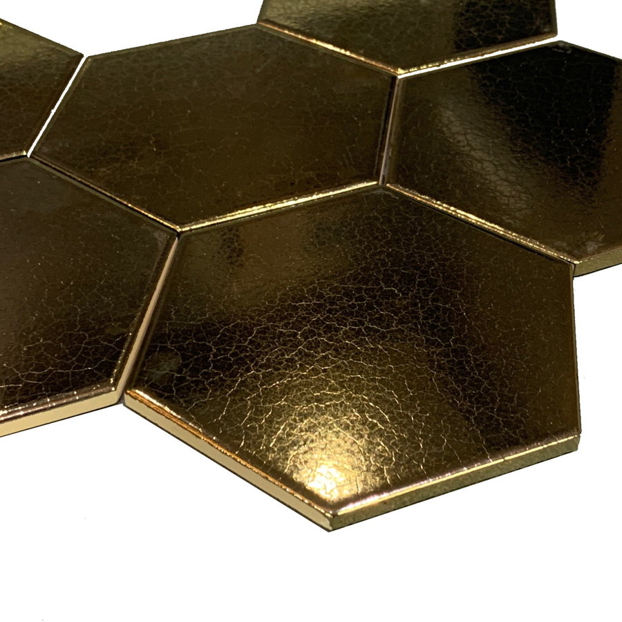 Wandtegels Hexagon 15x17 cm Dark Gold (prijs per m2)