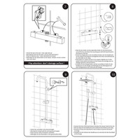 Regendouche Differnz Thermoline Vierkant 25x25 cm Stortdouche met Handdouche Mat Zwart