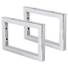 Differnz Ophangbeugel Differnz 2x23x15 cm Chroom (per 2 stuks)