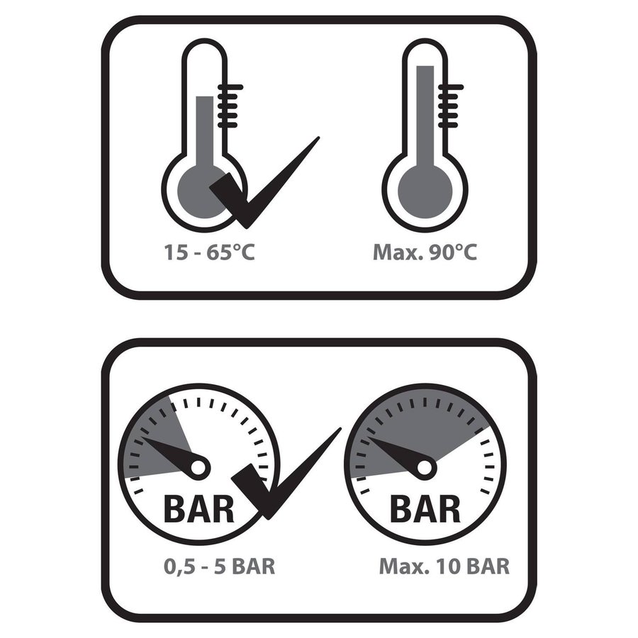 Wastafelmengkraan Differnz Recht Koper