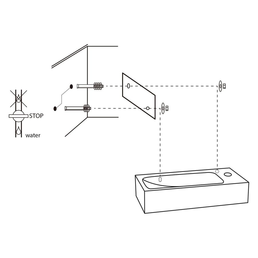 Fontein Differnz Doni 36x16x8cm Donker Beton