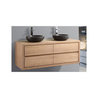 Badkamermeubel Casajoy City 140x50x53cm Licht Eiken