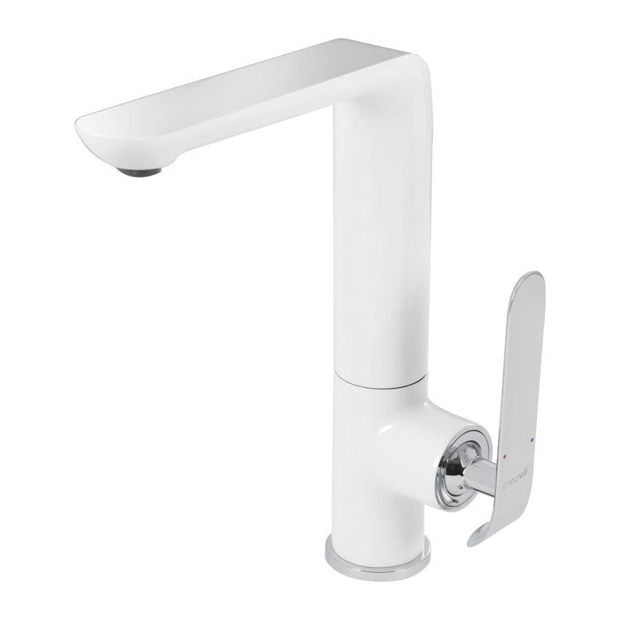 Keukenmengkraan Boss & Wessing Bloom Wit Chroom