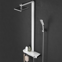 Regendouche opbouwset Boss & Wessing Bruce Met Zeeplegger Wit