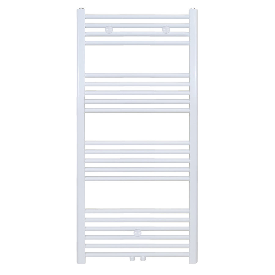 Designradiator Nile Gobi 120x40cm 458W Wit (Midden/zij-ansluiting)
