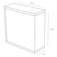 Medicijnkast Differnz Quadro 30x12x30cm Wit