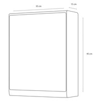 Spiegelkast Differnz Lymo 35x15x45cm Wit